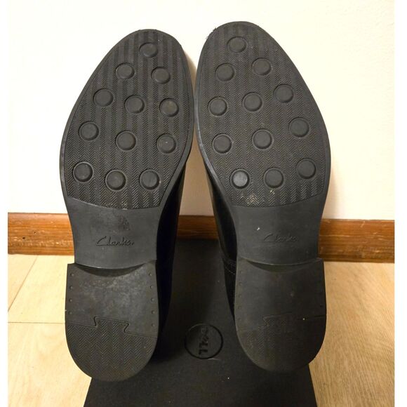 Clarks Men's Whiddon Step Black Leather Loafer US Sz 11 Great Preowned Condition - Picture 6 of 9